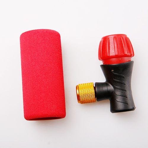 CO2 Mini Pocket Bike Bicycle Pump Tyre Inflator Presta Schrader Valves