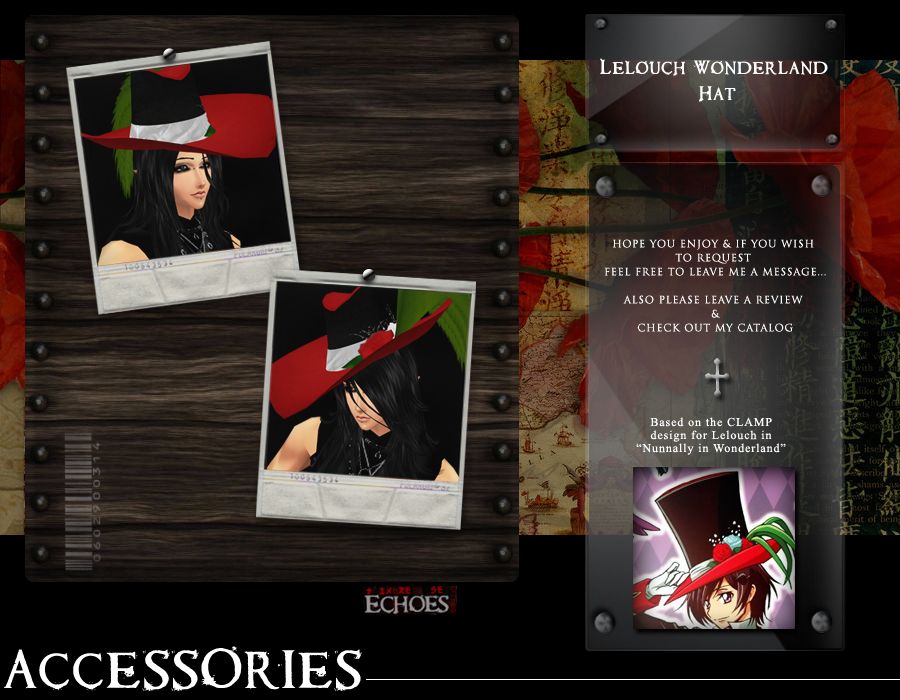 Lelouch Wonderland Hat-Ad