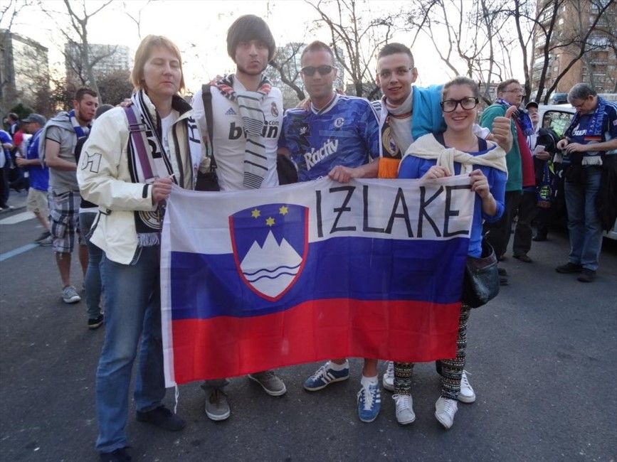 V Madridu vihrajo tudi slovenske zastave.