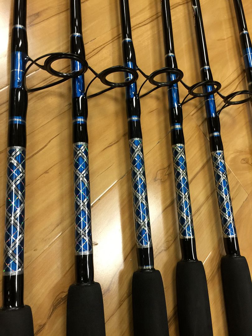Blue/Silver Custom Rods - Connley Fishing - The Hull Truth - Boating