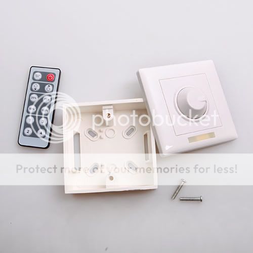 Brightness LED Light Lamp Dimmer IR Remote Control Switch Controller 