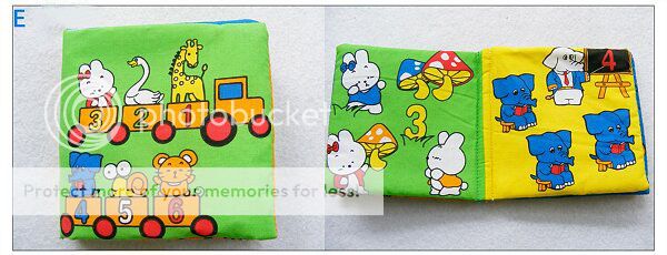 Child First Tearproof Colorful Picture Cloth Book Baby Intellectual Toy Kid Gift