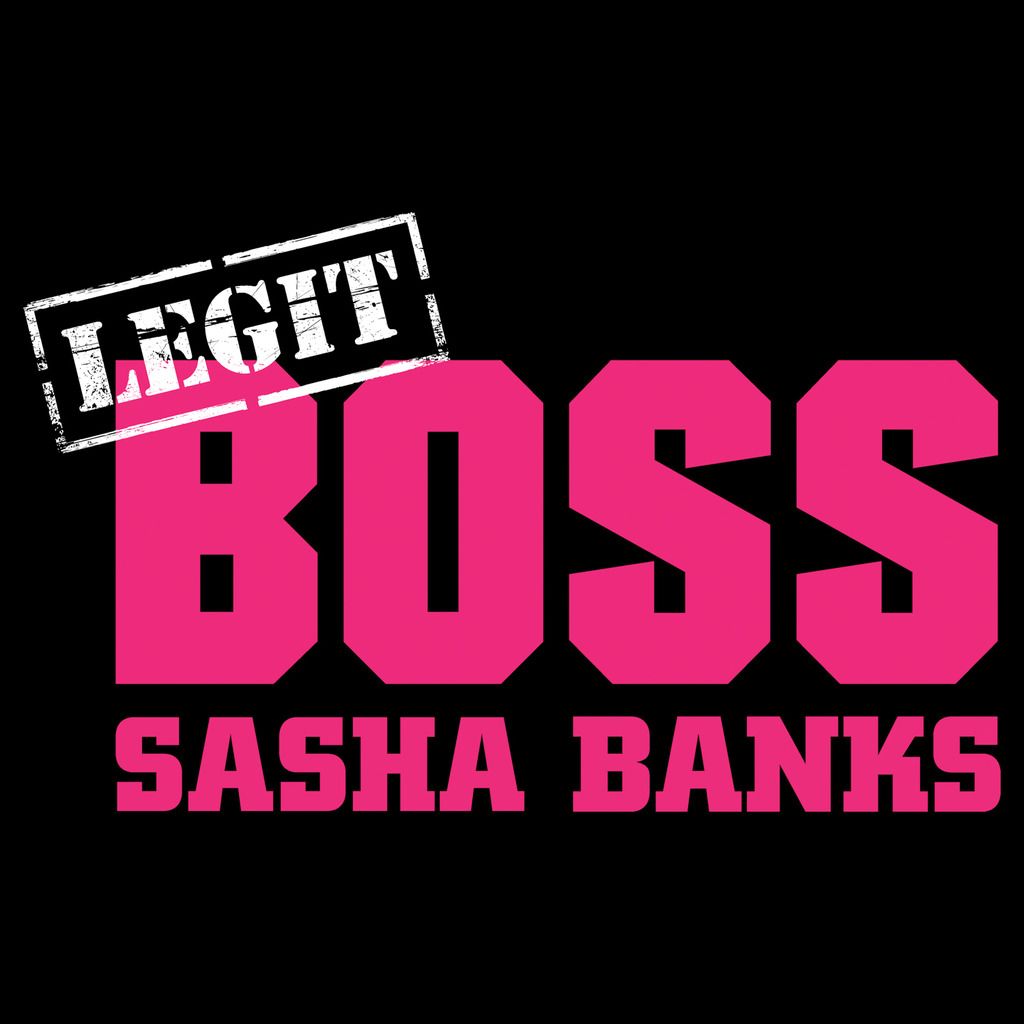 WWE Sasha Banks Legit Boss Officially Licensed Men's 