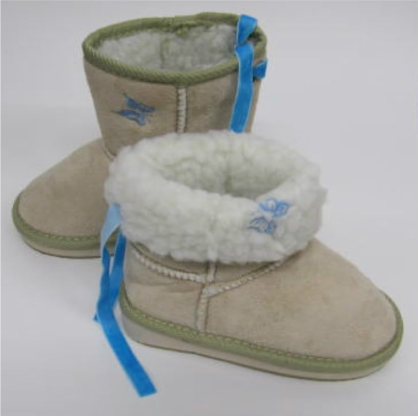 Girls Toddler Beige Stone Fashion Boots Butterfly sizes 5 ...
