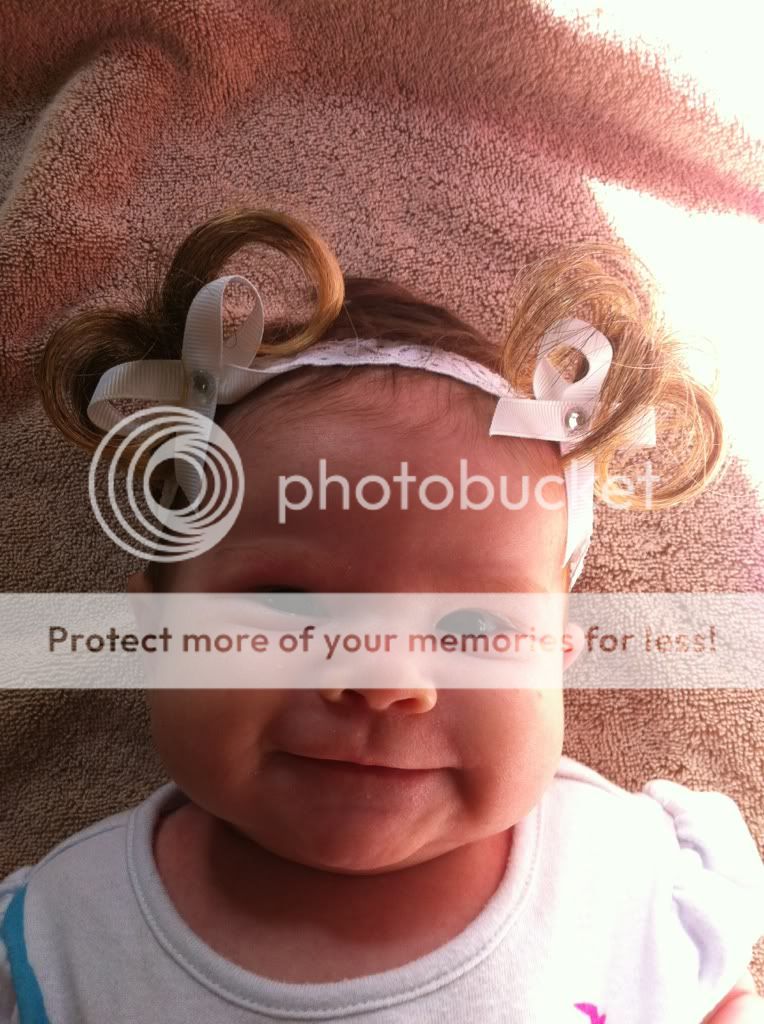 Baby's first hair extensions photo! BabyCenter